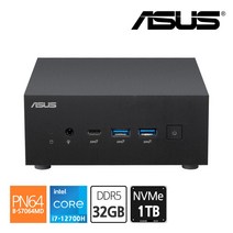 에이수스 ASUS 미니PC PN64-B-S7064MD 인텔 12세대 i7-12700H DDR5 RAM 32GB + NVMe 1TB