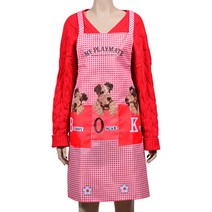 A41205229 주방소품 생활잡화 욕실용품 생활 생활용품 방수 주방용품 다목적 주방장갑 체크 패턴 포켓 잡화 수입주방 앞치마, 1매(임의배송)