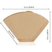V60 부어 오버 물병 드립 커피 포트 300/500/700ml 유리 레인지 티 메이커 주전자 브루어 바리스타 퍼콜레이터 클리어 필터, [08] 100pcs Filter paper
