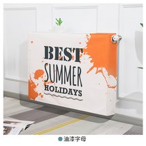 라디에이터 커버 가림 막 가정용 욕실 화장실 공중 난방기 전기 히터 사무실 온풍기, 오렌지 페인팅