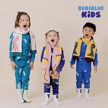 베니블루키즈 다이노소울 배색 머플러_MU102