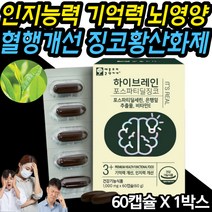 기억력 인지능력 혈류 개선 항산화제 징코포스파티딜 피부보습 하루 건강한 활력 에너지 자외선 피부 손상 보호 항산화 면역 유해산소 세포 ginkgo biloba foavonoid