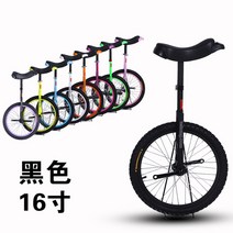 외발 자전거 어린이 성인 코어 근력 밸런스 균형 운동 다양한 사이즈 색상, 블랙 16인치