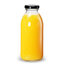 (1박스 8개) 유리병 신형 주스병 300ml 음료보관 공병, 철캡 블랙_8개