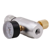 co2레귤레이터 분배기 레귤레이터 이탄 고급 미니 Co2 레귤레이터 0-60 psi 3/8-24UNF, 한개옵션0