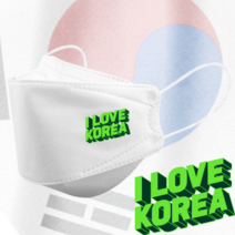 인쇄마스크 아이러브코리아 대한민국 태극기 마스크 25매 모델명 dki_14 KF94 3D입체형