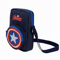 마블 캡틴 방패 글리터 핸드폰가방 캡틴아메리카 크로스백 남아 아동 어린이 스마트폰 가방