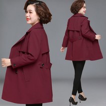 중년 엄마 봄 트렌치코트 봄가을 중장년 작은 키 얇은 여성 양기 코트