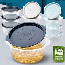 쫏룀입주방용품 냉동밥 보관용기 650ml 4개 밥 국 죽 냉동보관 냉동 투명 용기 전자레인지 사용 가능 플라스틱 뚜껑 있음 전자렌지용 냉동실 냉장실 정리 8LN5y=su4C8, 연그레이 4개