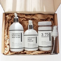 메이드로 코코넛 3종 바디케어 세트 바디워시+오일+크림 임산부 선물, 1개
