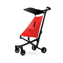 휴대용 유모차 7세 편안 트라이크 동물원 기내용 경량유모차 기내반입 해외여행 초소형 키즈, 레드