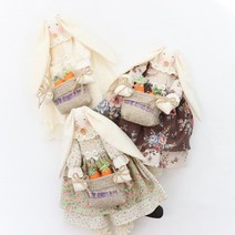 치마 당근 토끼 한국 수작업 인형 소형 장식 만들기 집장 식품 집들이 선물 소품 선물벽, 갈색