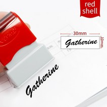 문구 세트 사용자 정의 교사 이름 잉크 스탬프 서명 서예 selfing-inking 학교 학생 옷을위한 개인화 된 편지 스탬프, 붉은 껍질