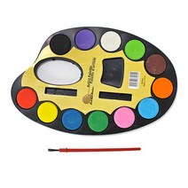 핸디몰 민화 나무보석함만들기(일월부상도/까치호랑이/모란도) DIY, 고체물감 파렛트(12색)+붓