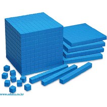 수모형 기본 세트 Plastic Base Ten Starter Set (파란색 플라스틱), 1개