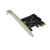 부품 호환 컴퓨터 어댑터 PCI-E PCI-Sata 3.0 확장 카드(브래킷 포함) 2포트 SATA III 6Gbps pci e sata3 pcie sata 3 카드 for min