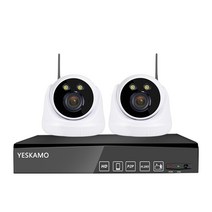 YESKAMO 예스카모 500만화소 8채널 실내 실외 무선 보안 CCTV 카메라 세트 감시카메라 세트(HDD 미포함), 01) 8CH NVR 실내카메라 2대 풀세트