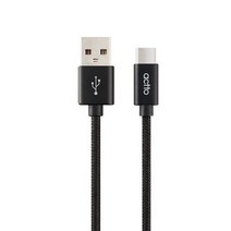 러스터 타입 C 충전 데이터 케이블 TC-21 블랙 엑토, 없음