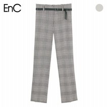 (EnC) 린넨혼방 체크 정장슬랙스(ENTA83771W)