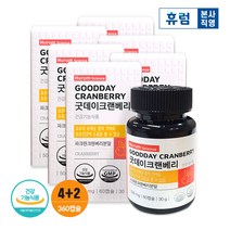 휴럼사이언스 굿데이 크랜베리 4+2개월 요로 건강 안토시아닌 여성 영양제 유산균, 단품, 단품