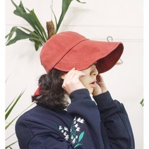 [앞머리] 마혼방 뒷리본 긴 와이어챙 썸머 볼캡 모자