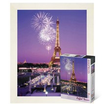 퍼즐피플 랜드마크 직소퍼즐 모음, 에펠탑 1000P 액자포함(우드화이트), 1000p