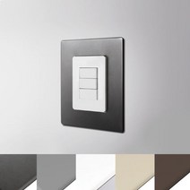 접착식스위치커버 155x200 옵션선택 베르블럭8271 스테인리스 스텐, 벤타샵MatteGrey
