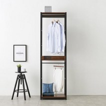 600 중앙 우드선반 시스템 행거 2단 옷걸이봉 드레스룸 와이셔츠 블라우스 바지, 쿠이바엘모