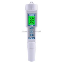 디지털 3 in 1 PH EC TEMP Meter 풀 수족관 수경법 음료수 수질 분석기 백라이트 산도 측정기 전도도 시험, 01 0.01