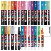 Uni Posca 유니 포스카 페인트 마카 1M 3M 31색 8093, PC-3M (Fine)