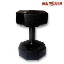 헬스스트림 국산 팔각파워아령 3~15kg선택 헬스장 전문가용 강철 덤벨세트 상체 팔 근력운동도구 실내홈트, 5kg, 1개