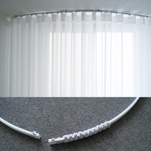 컷팅하는 라운드 커튼곡선레일 6번 (180cm)
