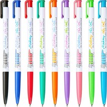 제노 베이비 마이키 볼펜 0.5mm 12개입 저점도 잉크 선명한 컬러 칼라 볼펜 캐릭터 볼펜 팬시 볼펜, 빨강 12개입