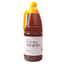 자연발효 천연 감식초 항아리 3년 숙성 자연침전 종초 수제식초 원액, 1.5리터 PET(페트), 여과정제(맑은식초)