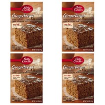 Betty Crocker Baking Mix Gingerbread Cake & Cookie Mix 베티 크로커 홈베이킹 진저브레드 케이크 & 쿠키 믹스 14.5oz(411g) 4팩, 1개