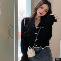 가바바 여성 미디가디건 하늘하늘한 느낌의 러블리 가디건 G59779