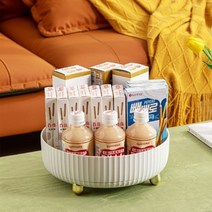 네모생활 회전식 화장대 정리대 당일발송, S, 화이트