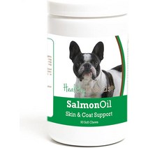 애견 오메가3 Healthy Breeds French Bulldog 연어 오일 소프트 츄 90개, [02] 120 카운트, [45]