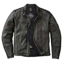 ScorpionEXO EXO 1909 빈티지 가죽 재킷 보온 라이너 및 아머 포함(블랙/브라운 - 3XL), XX-Large