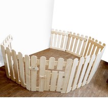 편백 나무 히노끼 원목 강아지 고양이 반려동물 애견 애완 원목 울타리 안전문 펜스 휀스, 개당가격, 문달린 높이 60 (문) 600x700mm