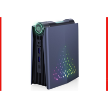 미니 PC ChatreeyAMR5 Ryzen 5 5600U 컬러풀 조명 게임용 데스크탑 컴퓨터 듀얼 m2 SSD Wifi6 BT 52 Windows 11 사전 설치, Ryzen 5600U WIFI 6, EU, 64G RAM 1TB SSD