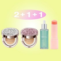 [1+1+1+1] [쿠션15g+쿠션15g+앰플50ml+멀티밤10g] 스타일71 트윙클라 미스트[건성피부추천] 풀[복합피부추천] 커버쿠션 트윙클라 앰플 멀티밤, 1개, 실버글리터21호+로맨틱핑크21호((복합)+앰플+멀티밤