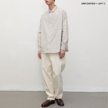 언코티드247 발란스 셔츠 오버핏 24H COMFY 라이트베이지