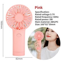 무시동 에어컨 이동식냉난방기 작은방 실외기없는 교수형 목 팬 에어컨 LED 디지털 디스플레이 USB 휴대용, 03 Mini Handheld Fan