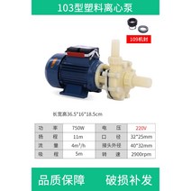 FS FSZ 해수펌프 수중펌프 플라스틱 원심 순환 화학 내식성, 750W 원심 펌프 220V   + 1개