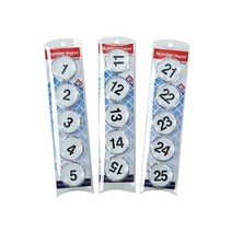 원형 숫자 자석 SS-03 10개입 네오디움 초강력 1-10 11-20 21-30 31-40 41-50