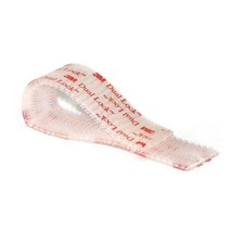 3M 듀얼락 투명 25mm x10cm 찍찍이 벨크로 테이프, 1개