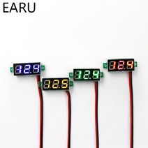 0.28 인치 DC LED 디지털 전압계 0-100V 전압 측정기 자동 자동차 모바일 전원 전압 테스터 감지기 12V 빨, 08 DC 2.5-30V Yellow