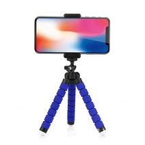 미니삼각대 스마트폰거치대 각도조절 카메라삼각대 홀더 파워그립홀더 스폰지 문어발삼각대 셀카봉삼각대, 블랙/문어발삼각대단품