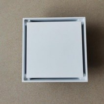 배관자제 스토퍼 황동 샤워 배수구 욕실 바닥 타일 삽입 냄새 방지 폐기물 격자 100X100 DR187, 09 white